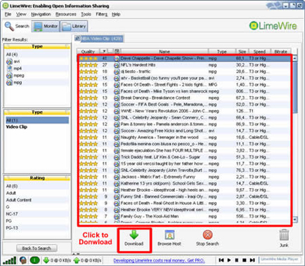 download limewire movie